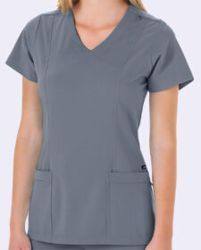 jockey women’s mock wrap scrub top