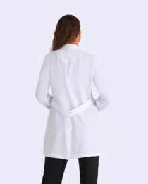 back 2405 32 3pkt rounded collar lab coat