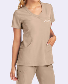 skechers™ 3 pocket mock wrap top