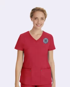 women's juliet v neck yoga scrub top