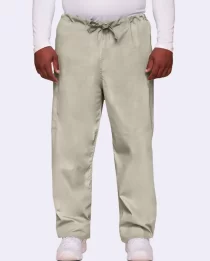 men's drawstring cargo khaki scrub pant
