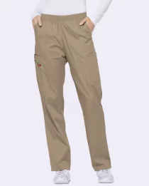 women's eds signature cargo khaki scrub pants