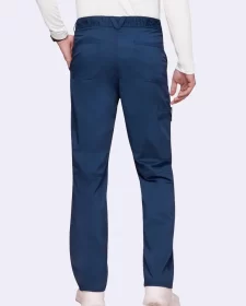 men’s zip fly cargo navy scrub pant